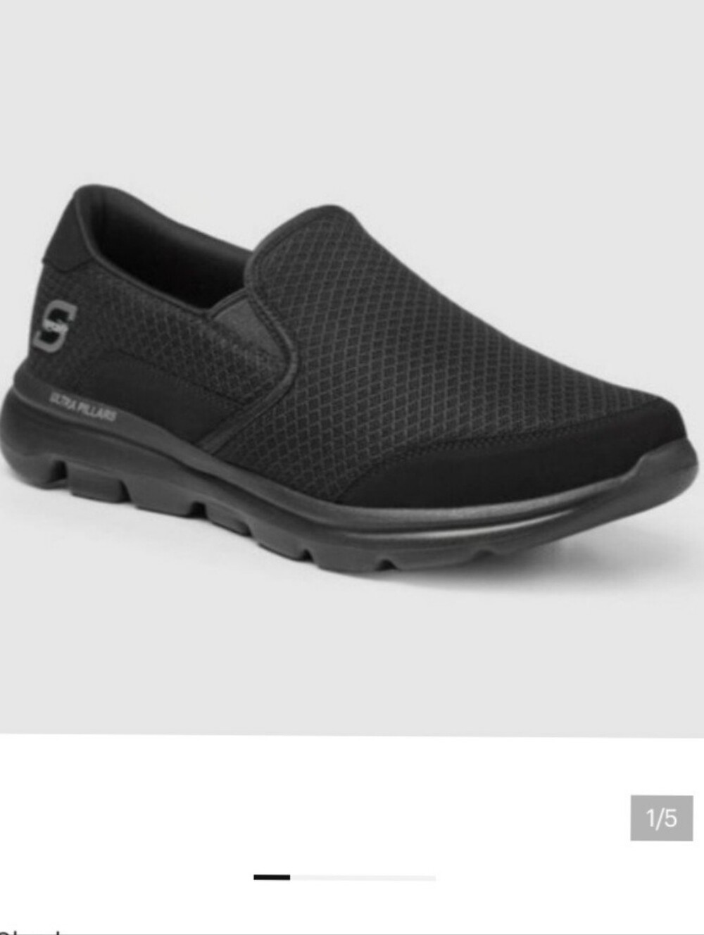 Skechers S Sport Men's Black Slip-On Mesh Claye Go Walk Sneakers Size 7